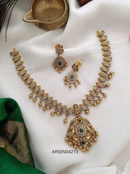Antique Peacock Pendant Necklace