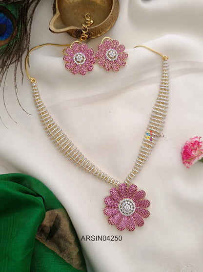 Designer White Stone Necklace