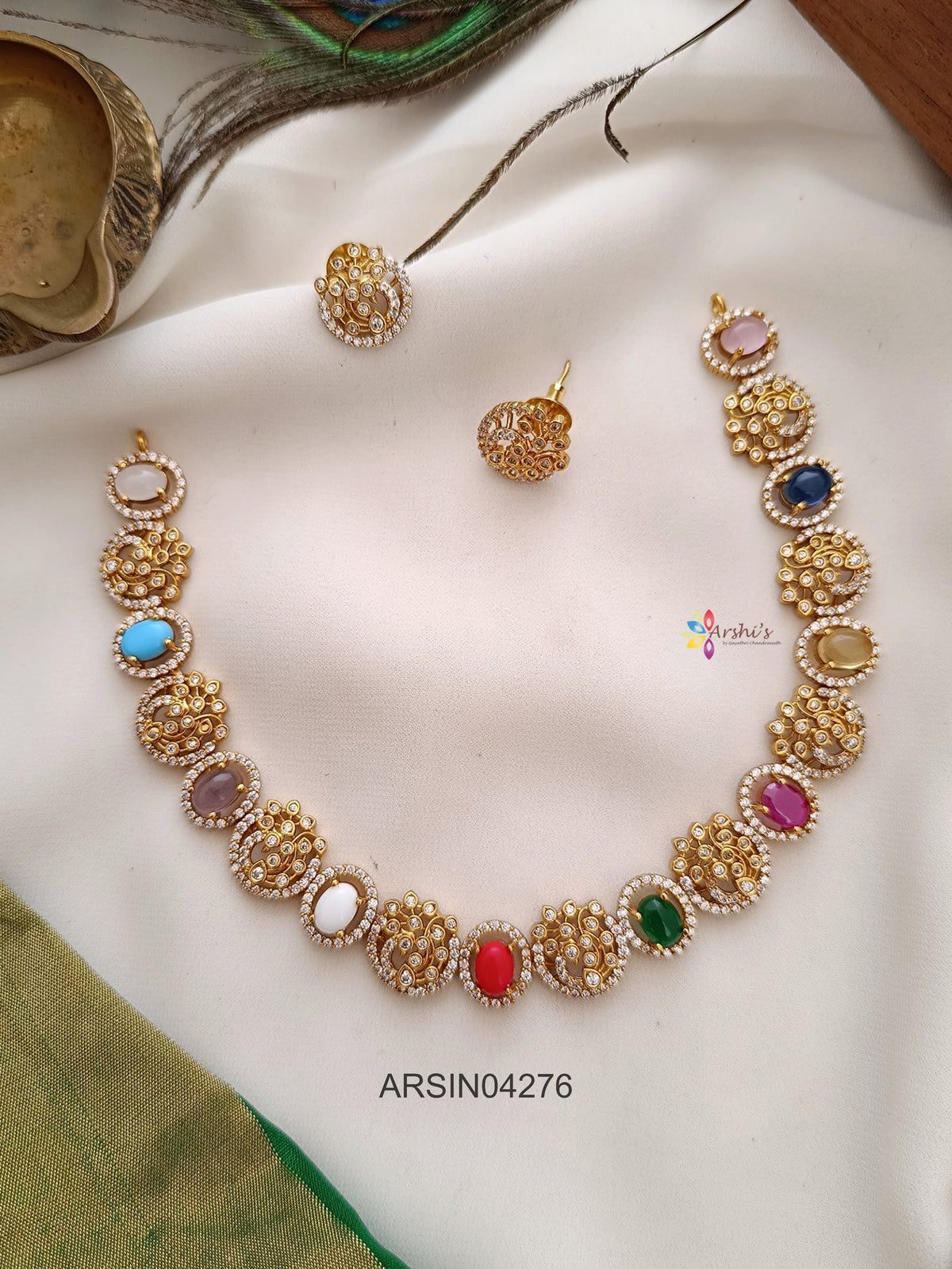 Navarathna Stone Necklace