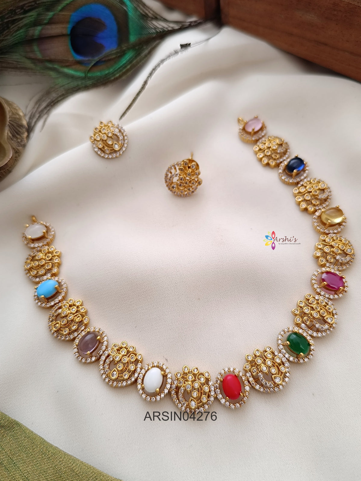 Navarathna Stone Necklace