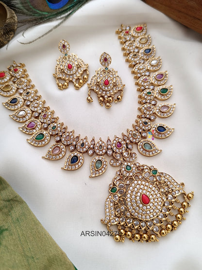 Mango Navarathna Stone Necklace