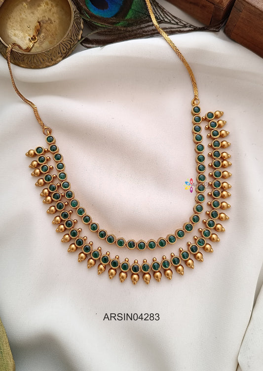 Layer Green Stone Necklace