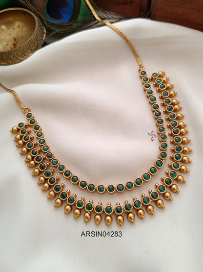 Layer Green Stone Necklace
