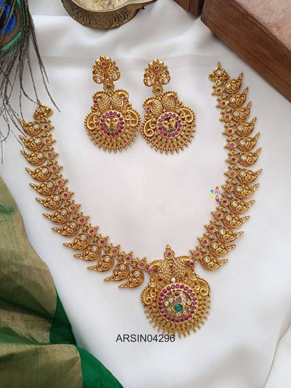Peacock Pendant Mango Necklace