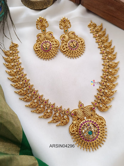Peacock Pendant Mango Necklace