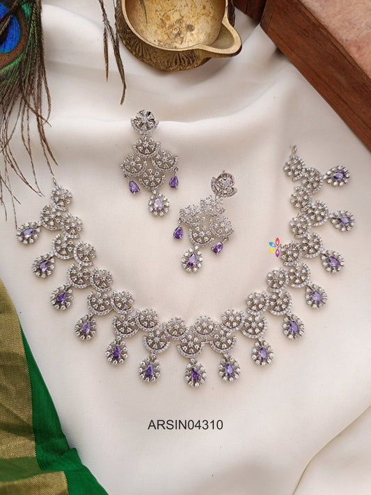 Purple Rosium Polish Necklace