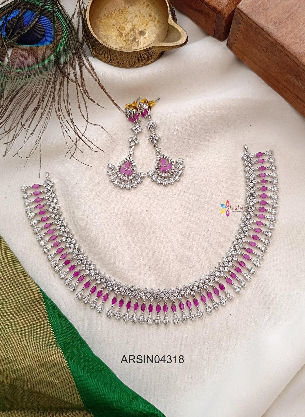 Pink Rosium Polish Necklace