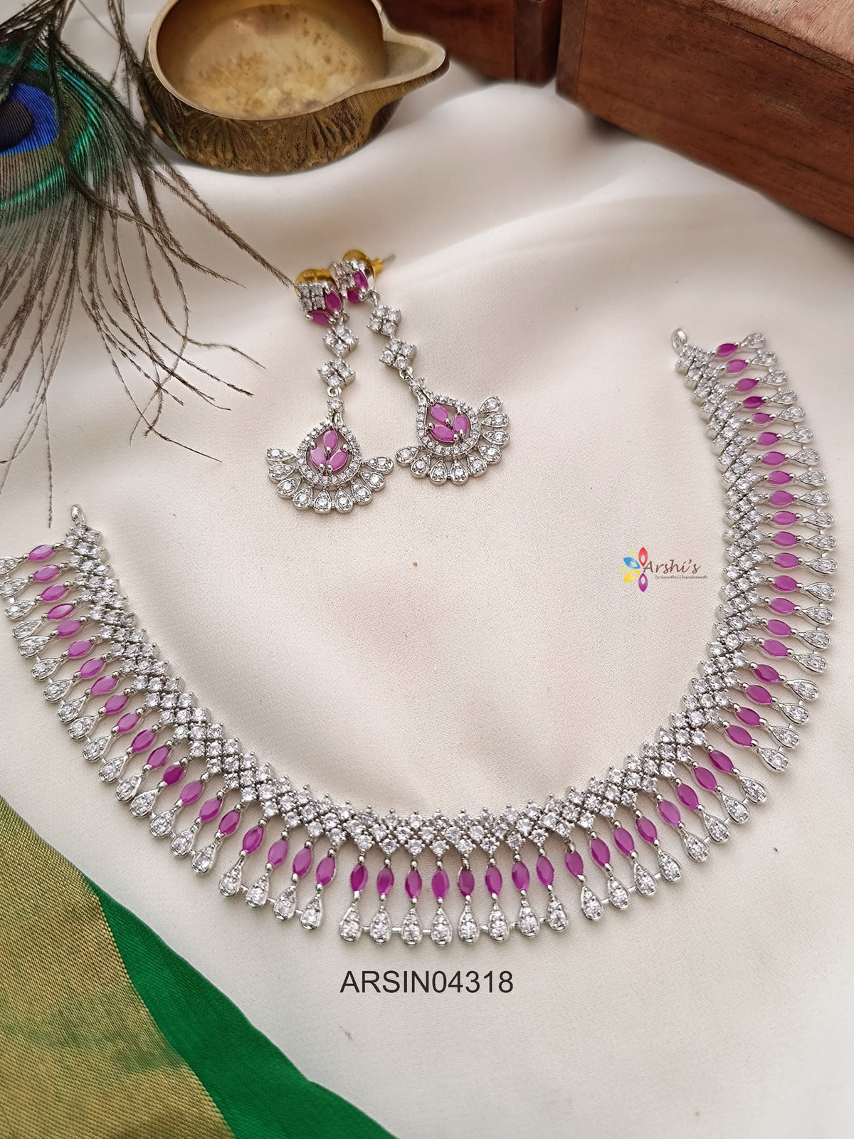 Pink Rosium Polish Necklace