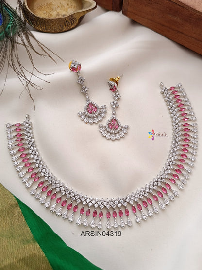 Red Pink Rosium Polish Necklace