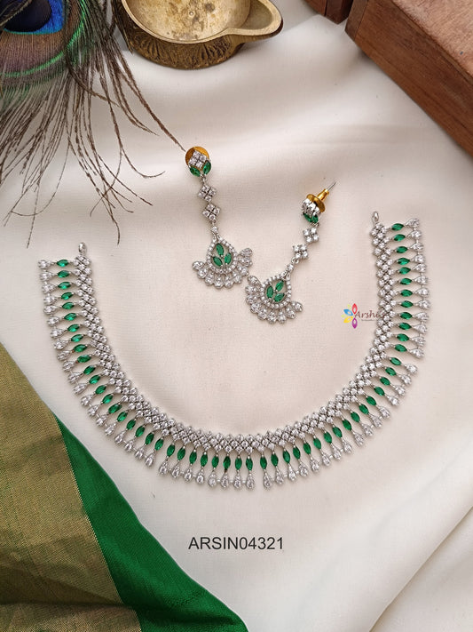 Green Rosium Polish Necklace