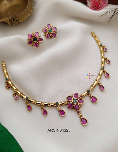 Kemp Tear Drops Hasli Necklace