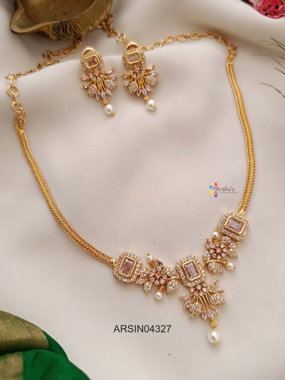 White Stone Necklace