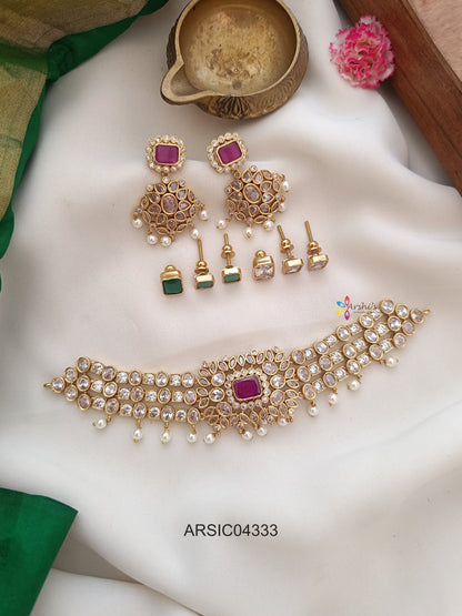 Stone Changeable Kundan Choker