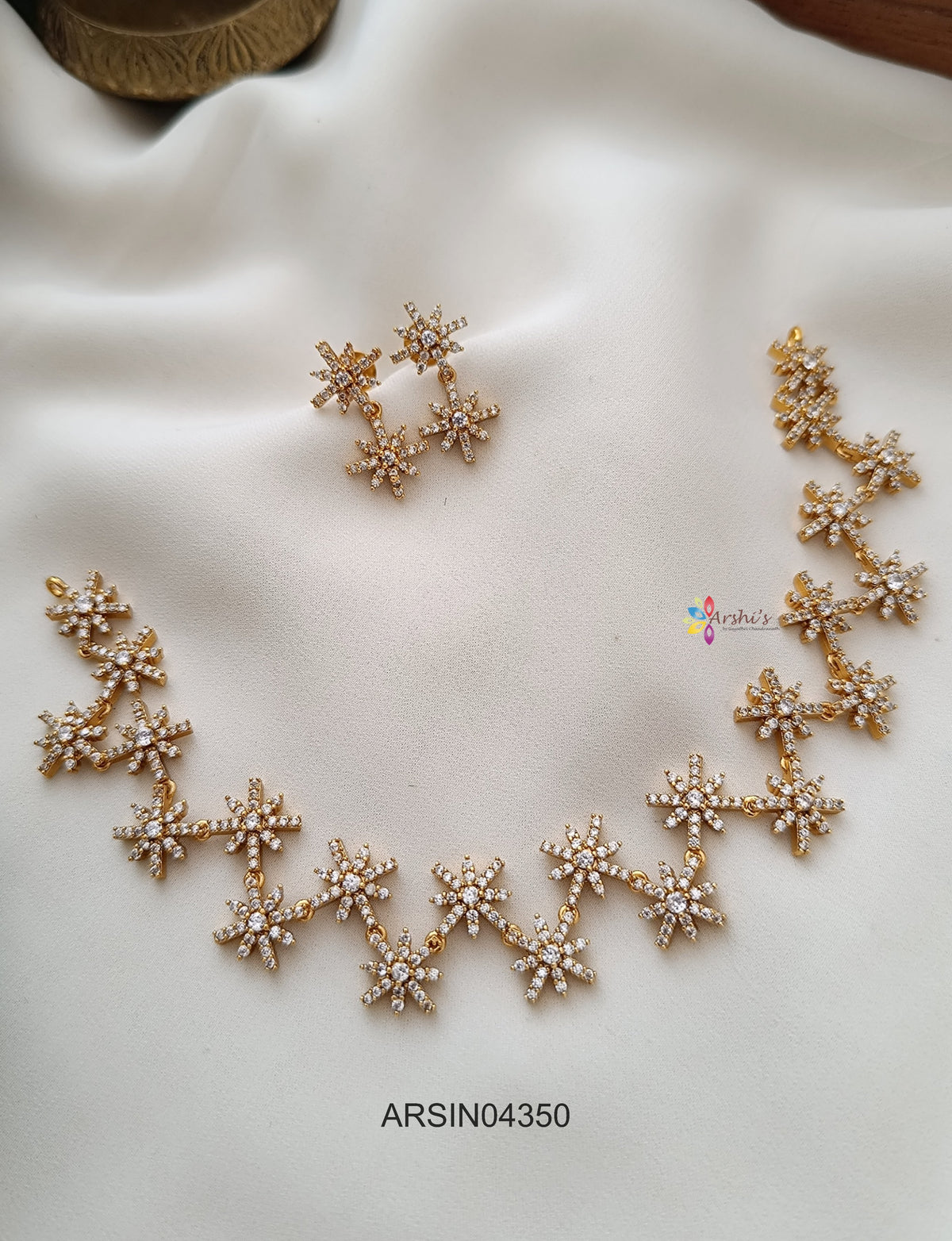 Star AD Stone Necklace