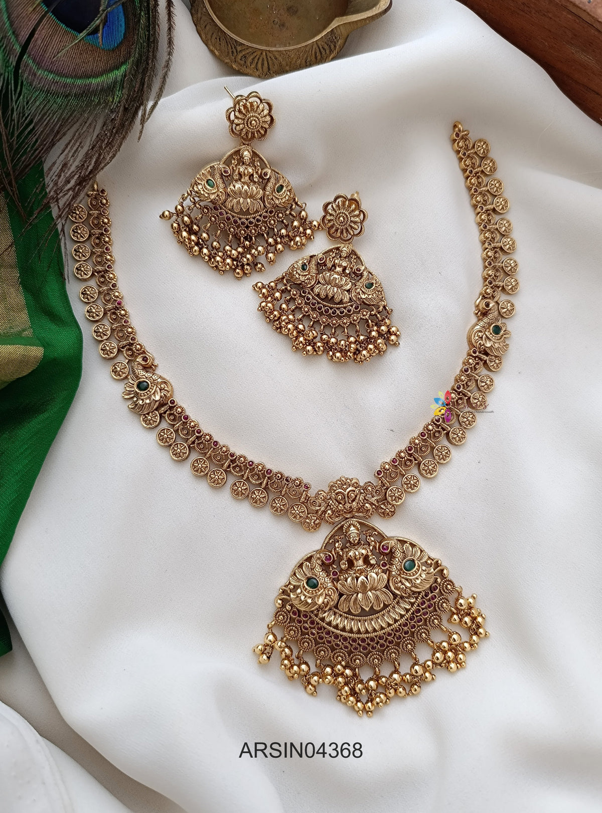 Antique Lakshmi Pendant Necklace