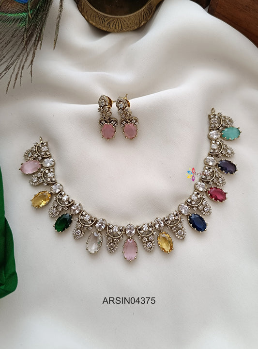 Designer Multi Color Stone Necklace