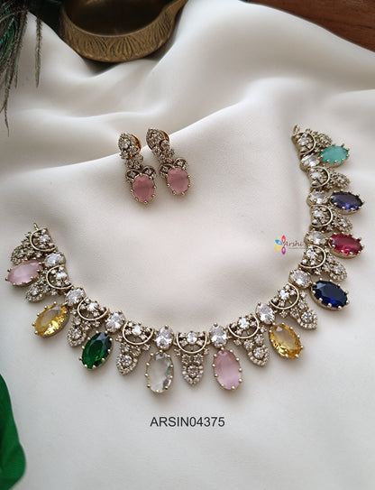 Designer Multi Color Stone Necklace