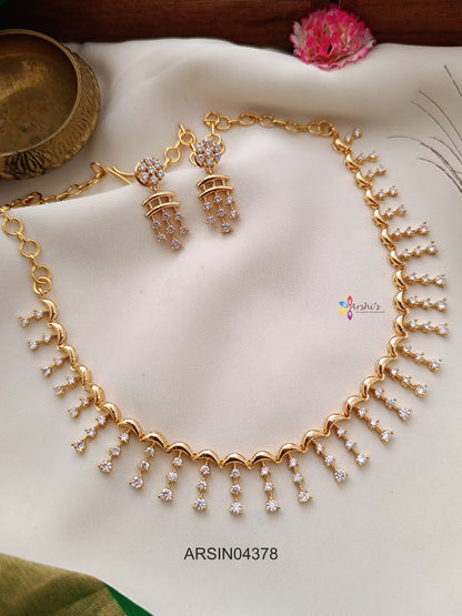 Dimond Replica AD Stone Necklace