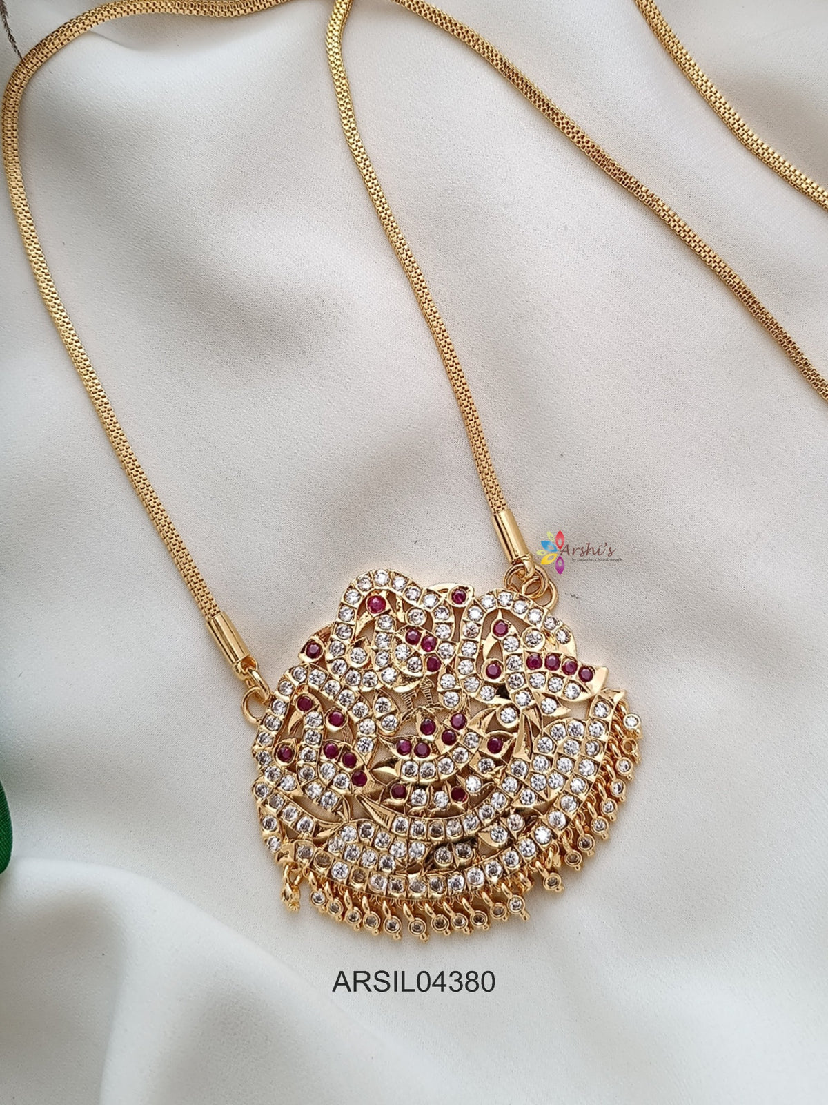 Vintage Stone Pendant Long Haram