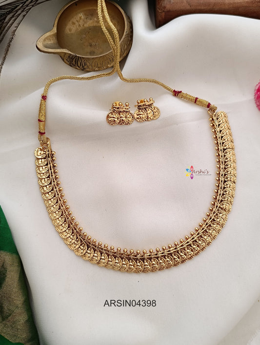 Plain Lakshmi Coin Necklace