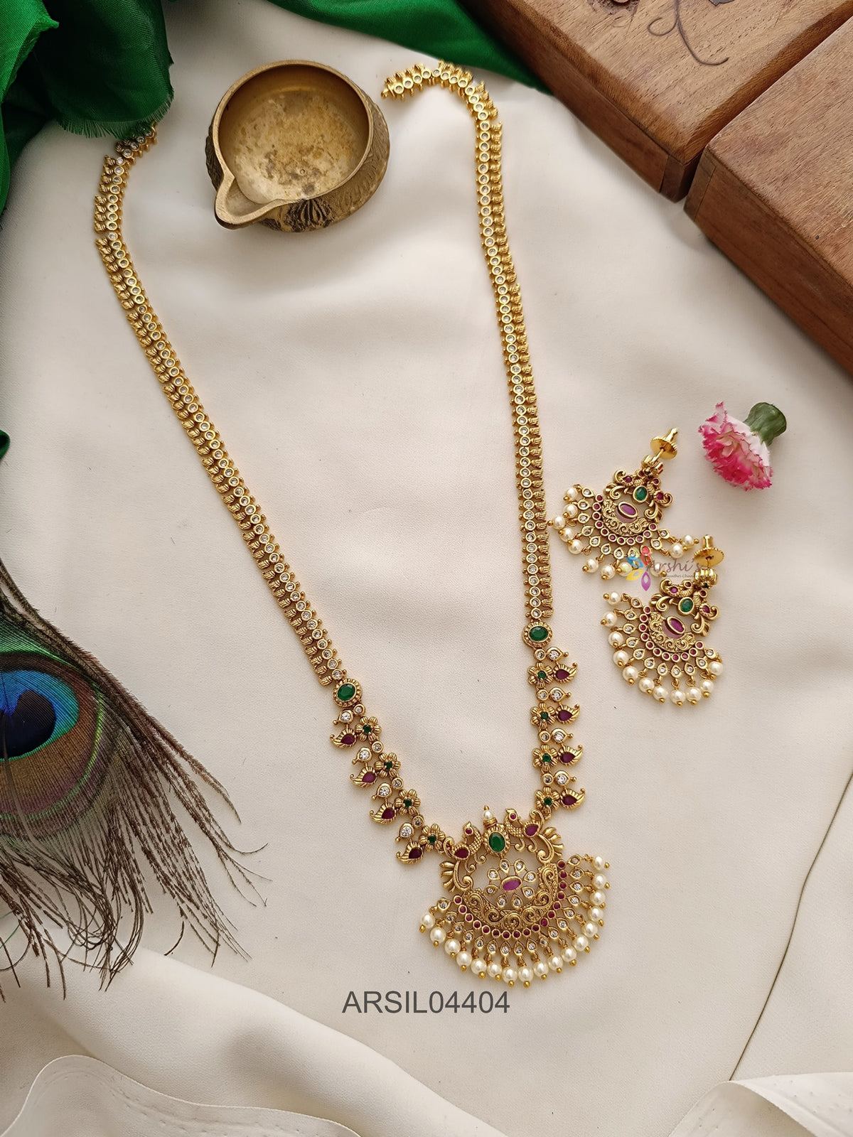 Chandbali Pendant Long Necklace