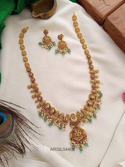 Antique Lakshmi Peacock Long Haram