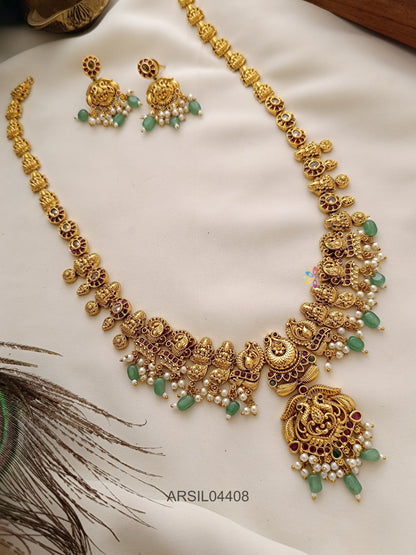 Antique Lakshmi Peacock Long Haram