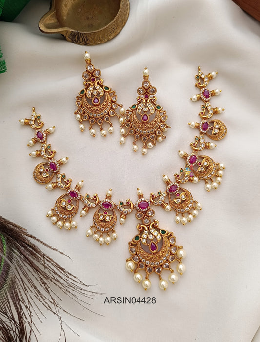 Kemp and AD Stone Chandbali Design Necklace