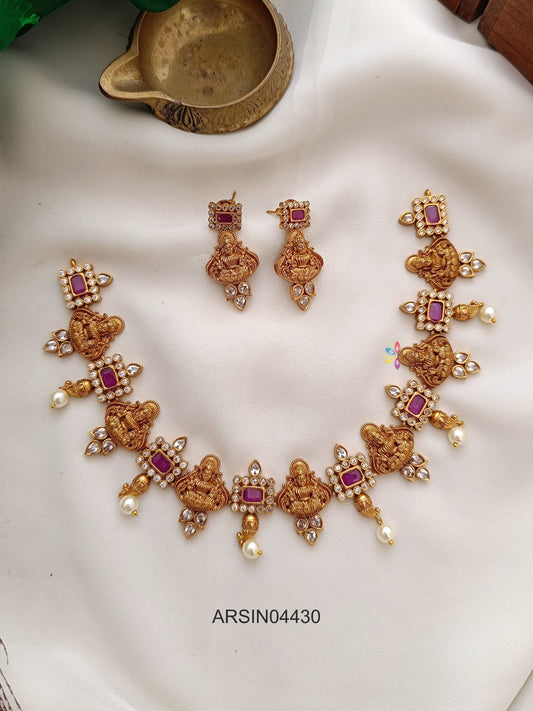 Lakshmi Ruby Stone Necklace