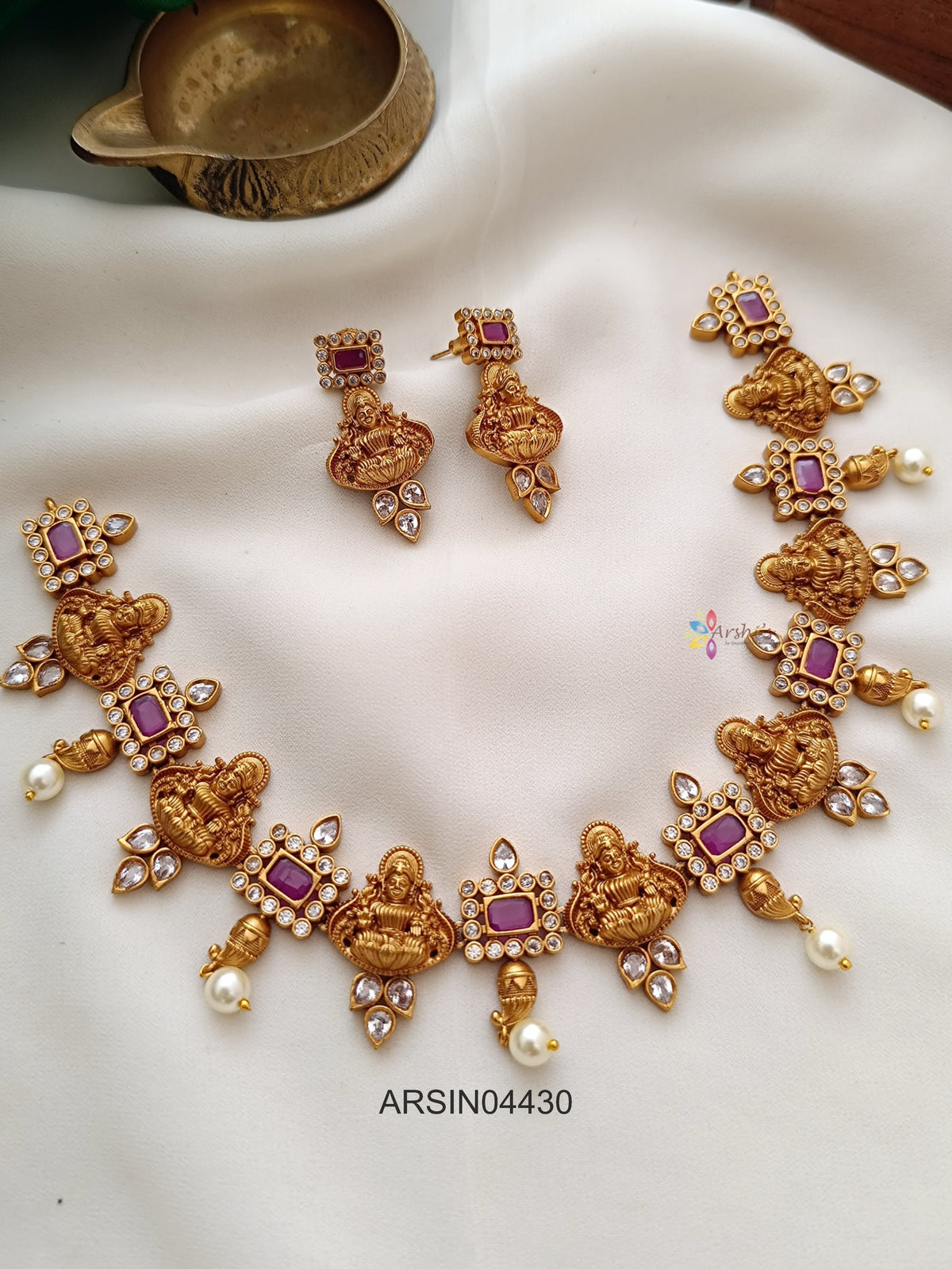 Lakshmi Ruby Stone Necklace