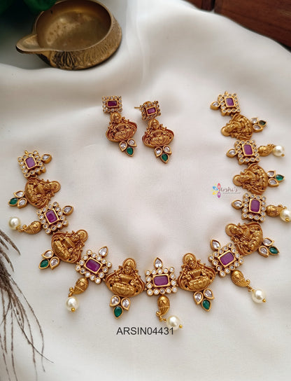 Lakshmi Ruby Stone Necklace