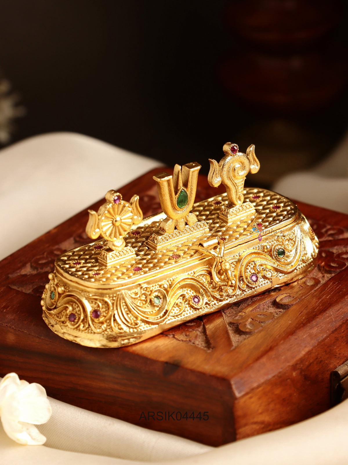 Shankh Chakra Namam Kumkum Box