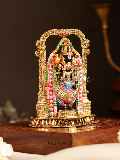 Meenakari Lord Balaji Kumkum Box