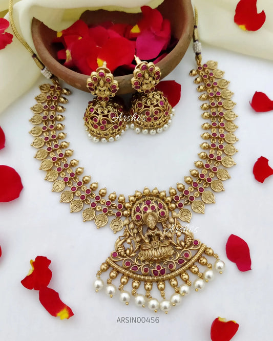 Full Ruby Antique Temple Necklace