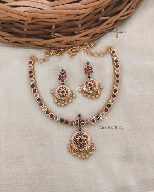 Simple And Elegant Multi Color Necklace