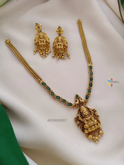 Elegant Lakshmi Pendant Necklace