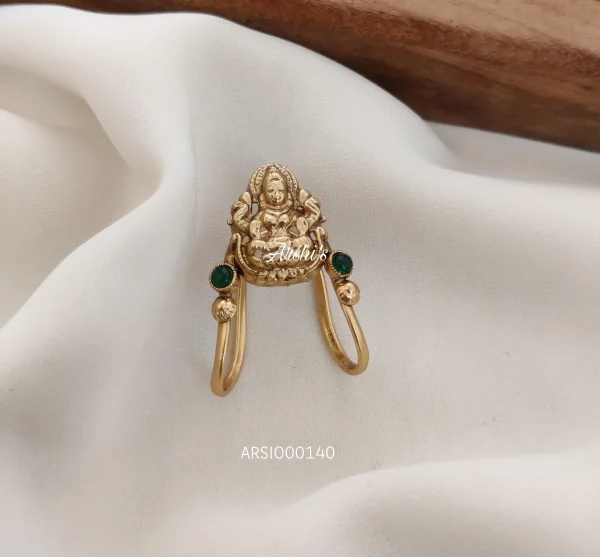 Buy 22Kt Antique Lakshmi Devi Gold Ring 610VA173 Online from Vaibhav  Jewellers