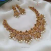 Beautiful flower design AD bridal necklace