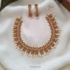 Trendy AD pearl hanging necklace