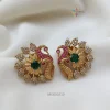 Peacock Design Ear Studs