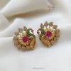 Everlasting Peacock Ear Studs