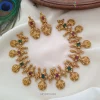 Ruby and Green Ramparivar Necklace