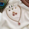 Trendy color changable AD stone necklace
