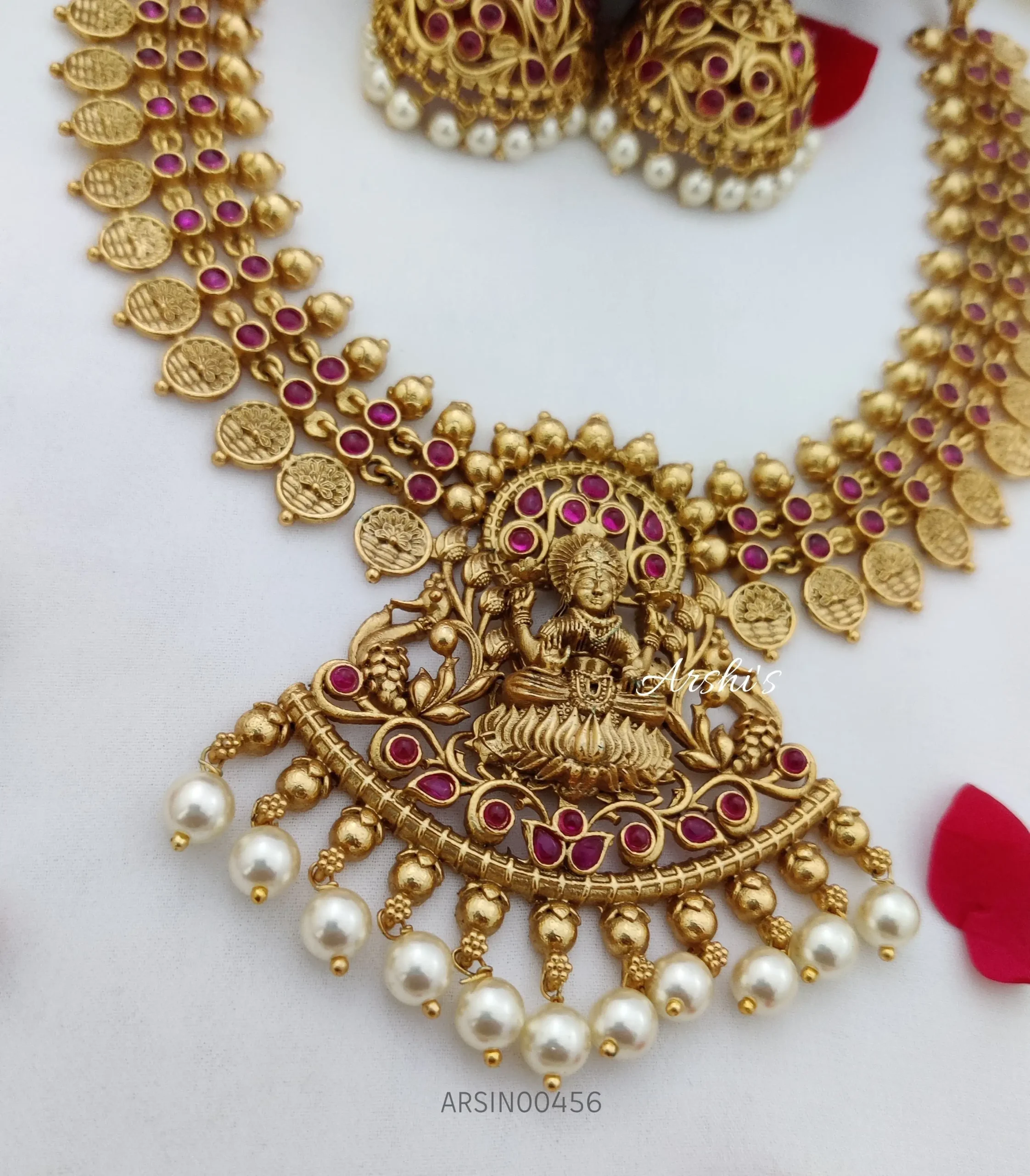 Full Ruby Antique Temple Necklace