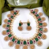 Traditional Emerald Ram Parivar Necklace