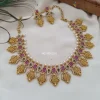 Gorgeous Ruby And Green Ramparivar Necklace