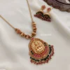 Traditional Geru Polish Lakshmi Necklace
