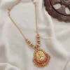Simple Gold Ball Lakshmi Necklace