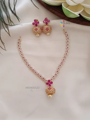 Imitation Flower Design Necklace