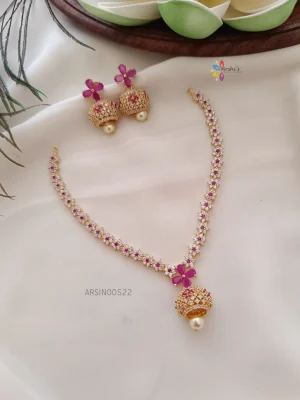 Imitation Flower Design Necklace